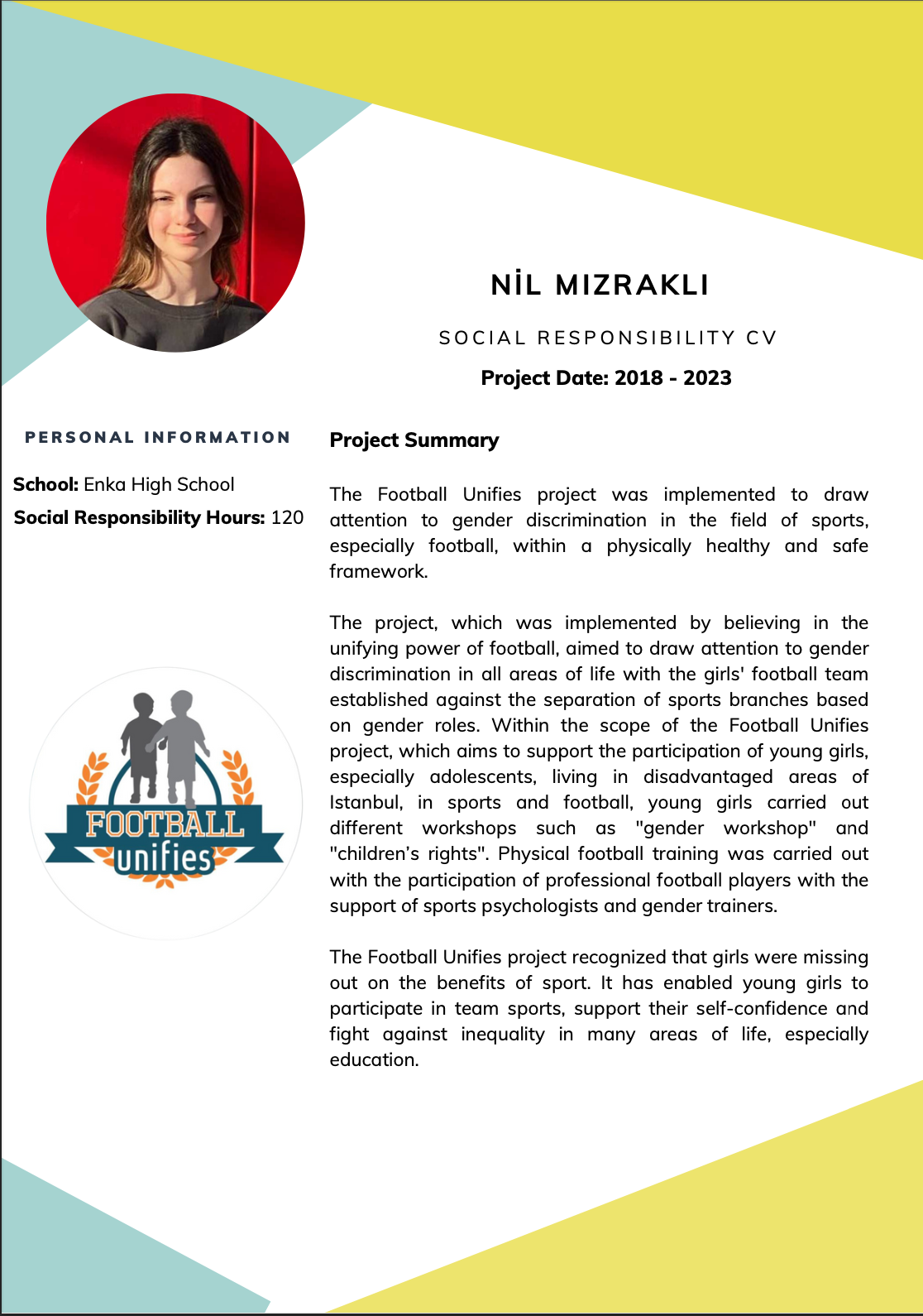 Social Responsibility CV